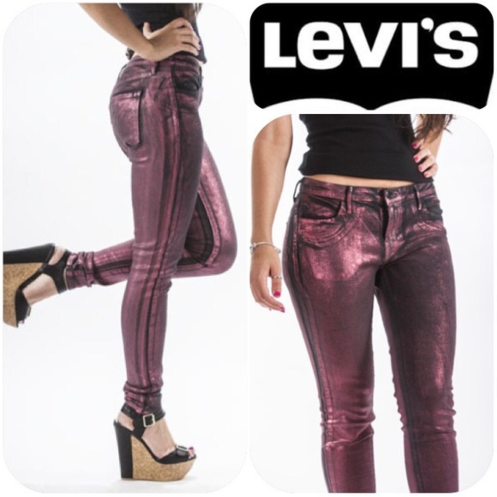 Levi’s Metallic Pants - Picture 1 of 7